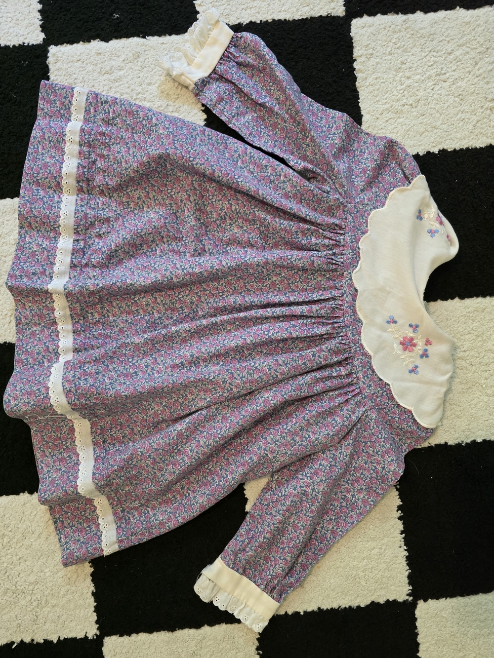 Vintage 80s Coming Thing Key to Fashion 3T Prairie Dress